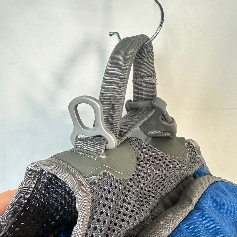 REI Dog Hiking Pack Nylon Saddlebag Harness Small Blue Gray Reflective Trim - Picture 6 of 16